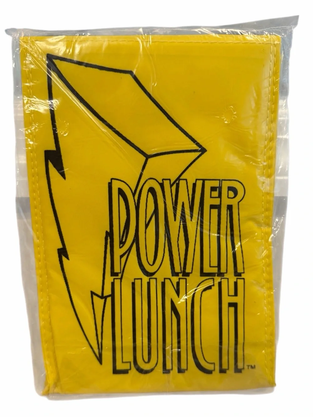 Vtg 1994 Mighty Morphin Power Rangers Official Fan Club Power Lunch Bag Yellow